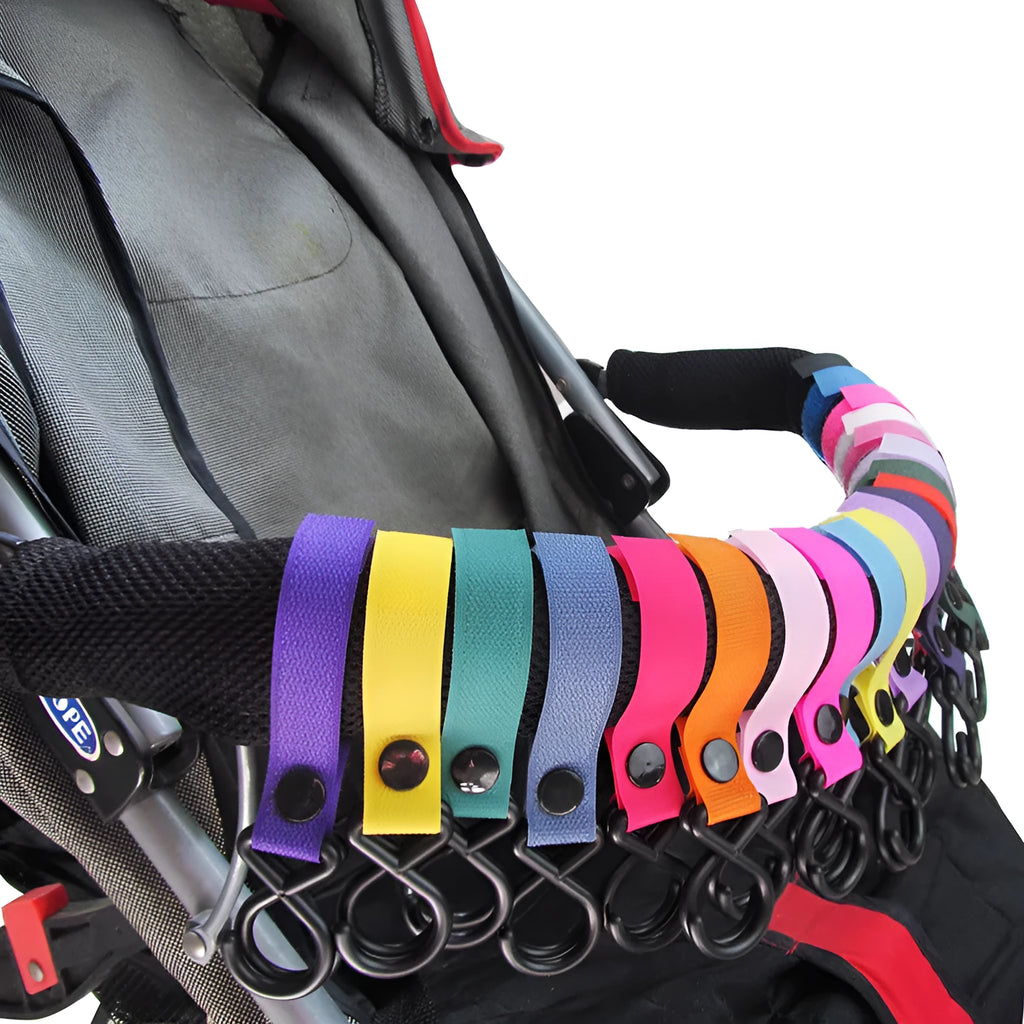 Nylon luggage Velcro hook in one of 18 available colours, showing the strap and fastening.