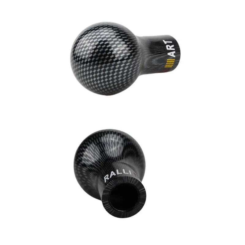 Mitsubishi car gear knob replacement in five colour options including luminous red and carbon fibre black