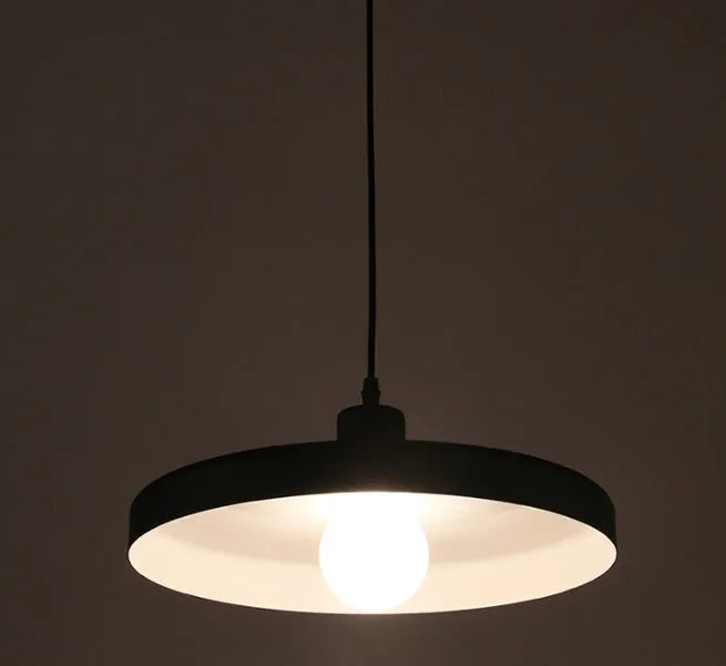 Black and white aluminium alloy restaurant chandelier pendant light in 35cm 50cm 60cm diameters