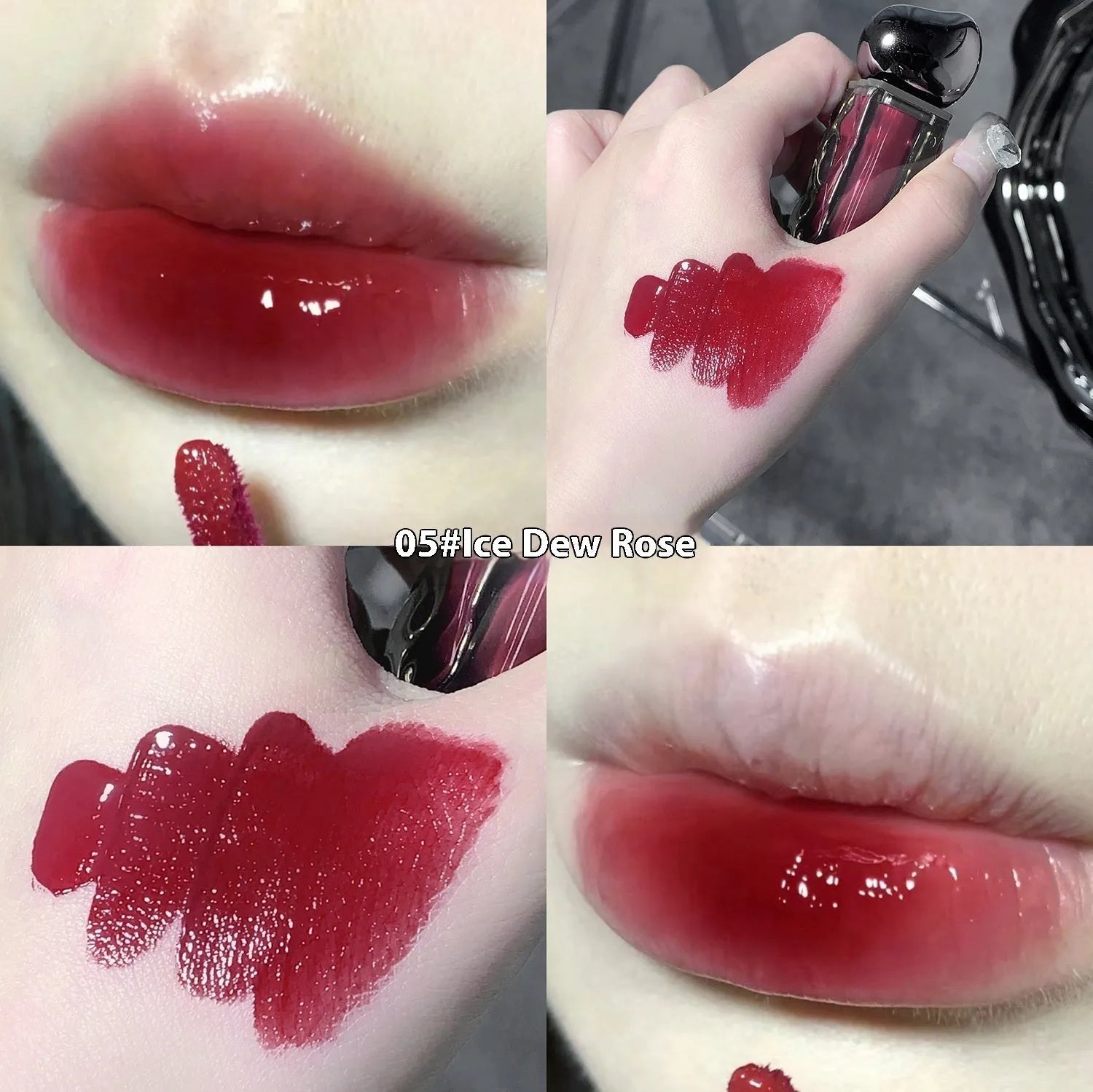 Glacier Lava Lip Lacquer in water-light mirror finish with colour correction properties