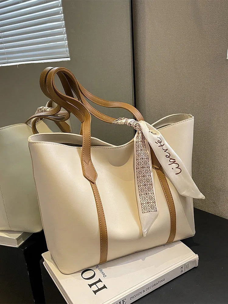 Large casual bucket tote bag with crossbody strap in multiple colour options