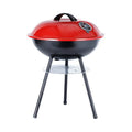 Portable 14-inch cast iron barbecue oven with minimalist modern design for outdoor cooking
