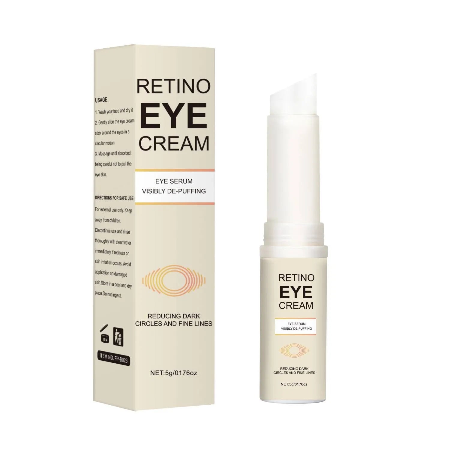 5g tube of dark circle reduction eye cream for all skin types