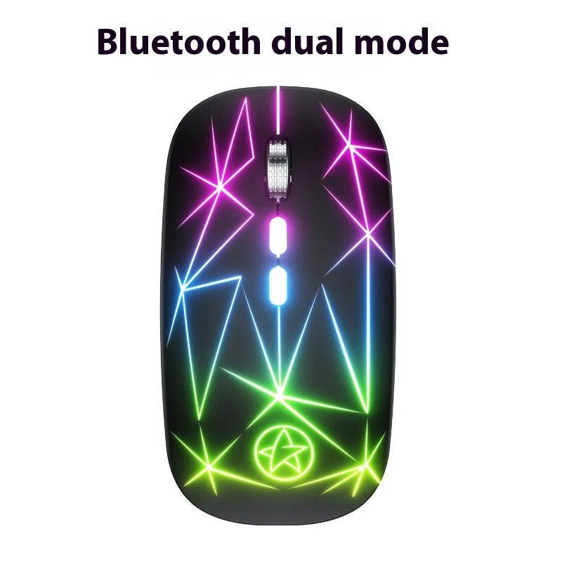 Wireless Bluetooth gaming mouse with metal scroll wheel in multiple colour options including star black and silver