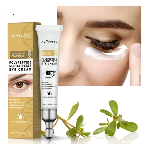 20g anti dark circle eye cream with peptide formula for puffiness reduction in white packaging