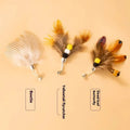 Three steel wire cat toy replacement heads in small flying insects designs