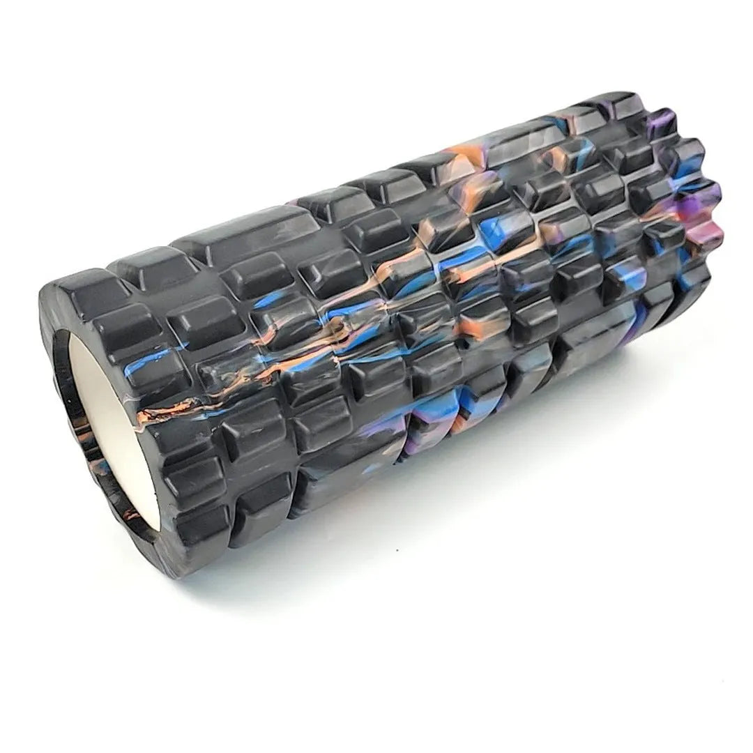 33 cm long camouflage pattern EVA foam roller with 14 cm diameter for fitness and yoga