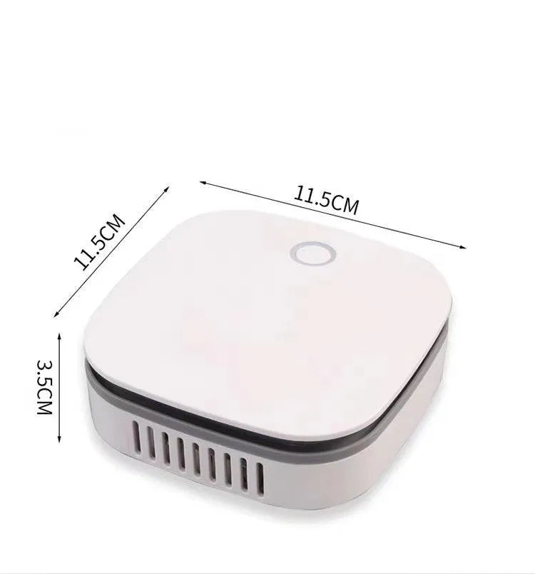 White car air purifier with USB power and negative ion technology for small spaces