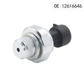 Silver-coloured metal automotive fuel pressure sensor for models 12616646 12677836 D1846A.
