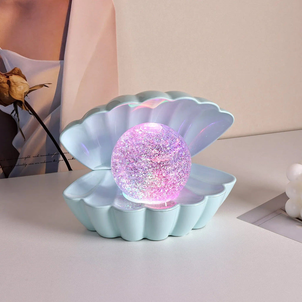 Shell-shaped neon ambience light decorative night lamp with 15x18cm dimensions