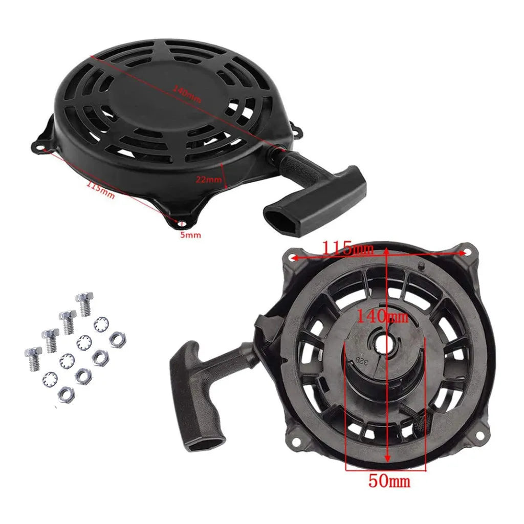 Bailitong 115mm black hand puller starter tool for motorcycle and garden equipment engines