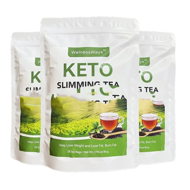28 day slim flat tummy tea programme with multiple herbal detox tea blends