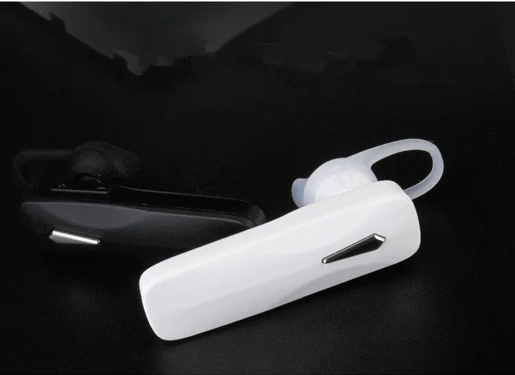 M163 Bluetooth car headset with controls for volume, calls, and music selection
