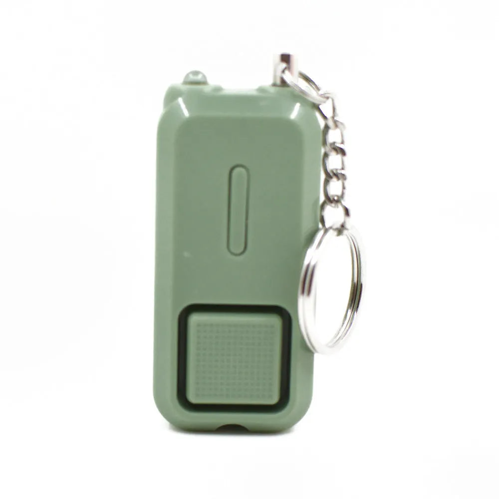 Personal safety alarm device measuring 65mm by 30mm in various colour options