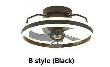 Modern simple ceiling fan lamp with light 500mm diameter PC blades acrylic lampshade