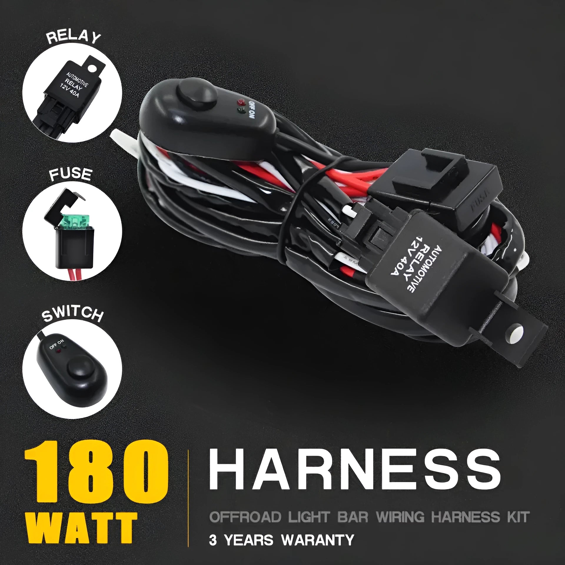 One Drag Two 2 metre silicone wiring harness for automotive LED lights