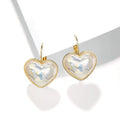 Gold Summer Love Fashion clip-on earrings for women with alloy metal construction