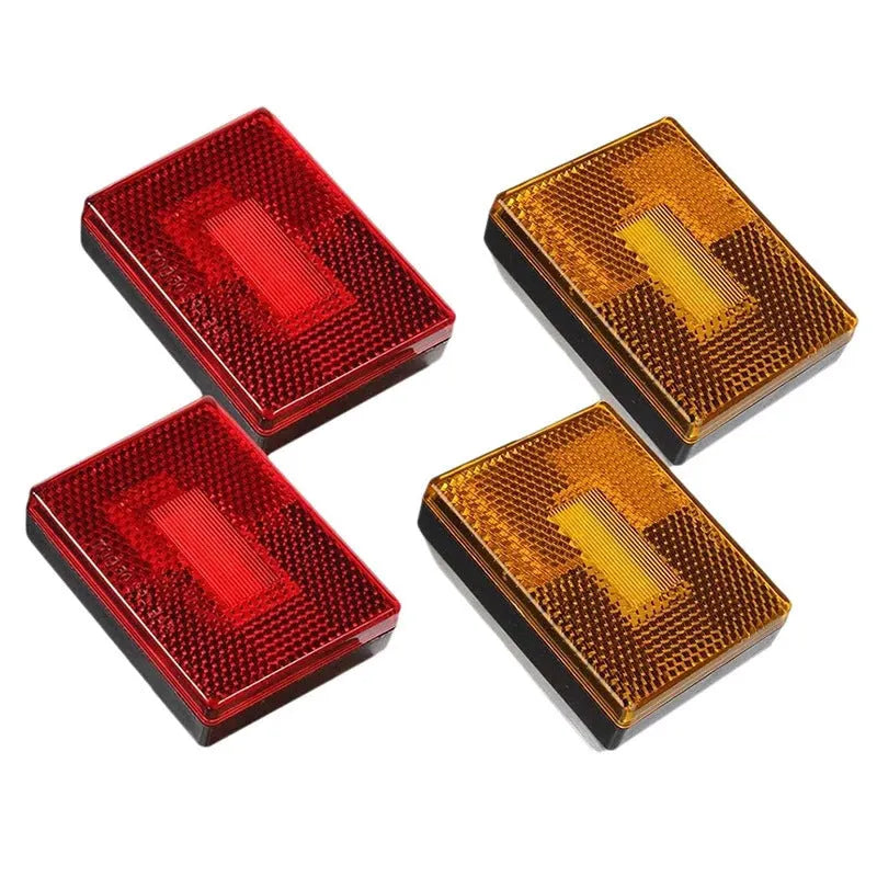 LED trailer side signal clearance width lamp with transparent UV PC cover and 19cm wire