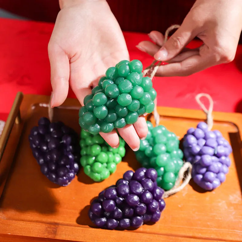 Purple and green grape handmade soap bars for face and body cleansing