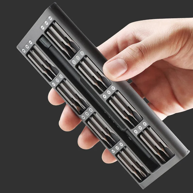 49-piece magnetic precision screwdriver set for mobile phone repair with nickel aluminium bronze construction