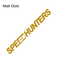 Reflective graphic vinyl car sticker measuring 59 by 10 centimetres.