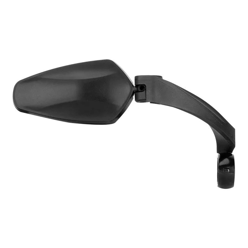 Black PMMA acrylic bicycle rearview mirror for mountain bikes with rotatable mounting