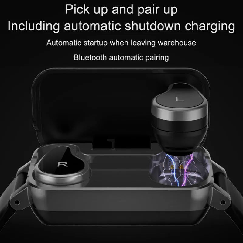 Call bracelet smart wearable with heart rate monitor in black, blue or coffee colour options