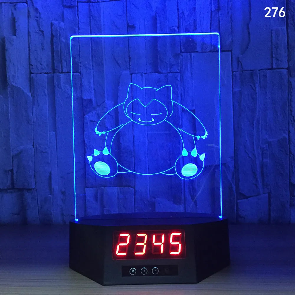 Blue dolphin 3D LED night light on a table with remote control