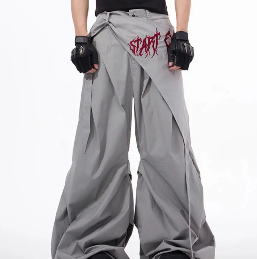 Boys wide-leg trousers in refined Korean style available in black grey white solid colours