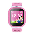 Blue and pink children's phone watch with 1.44-inch IPS screen showing time display