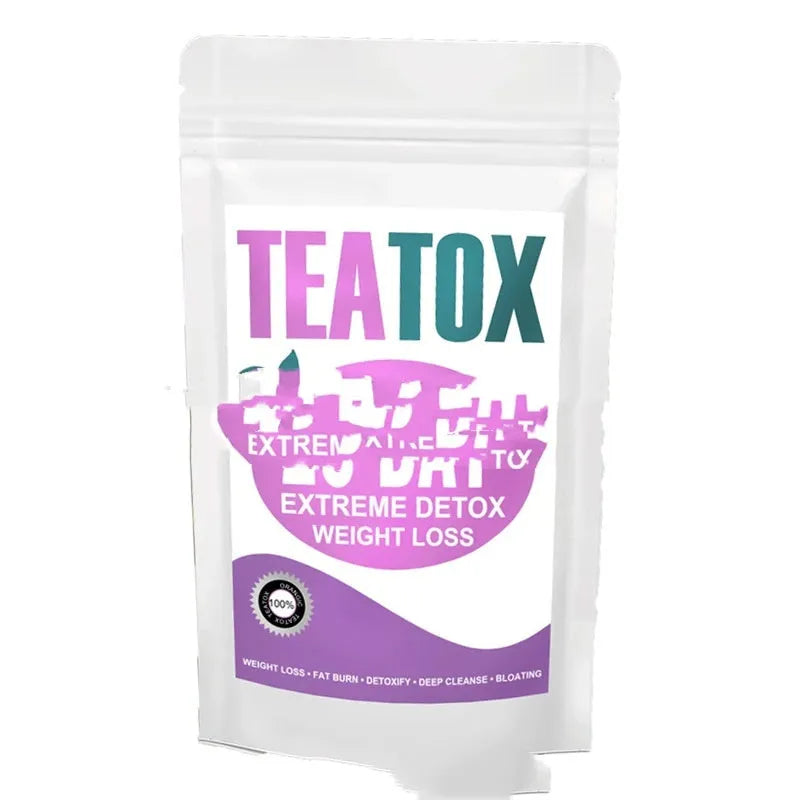 28 day slim flat tummy tea programme with multiple herbal detox tea blends
