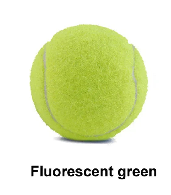 Colourful 6.3cm diameter rubber dog tennis ball toy for bite-resistant play