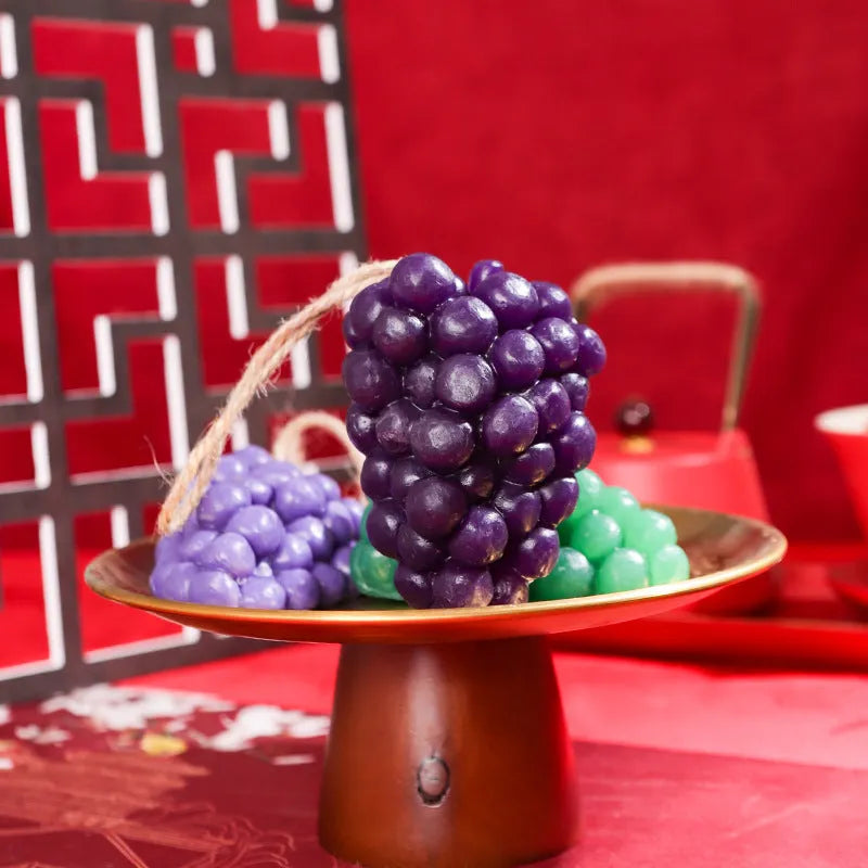 Purple and green grape handmade soap bars for face and body cleansing