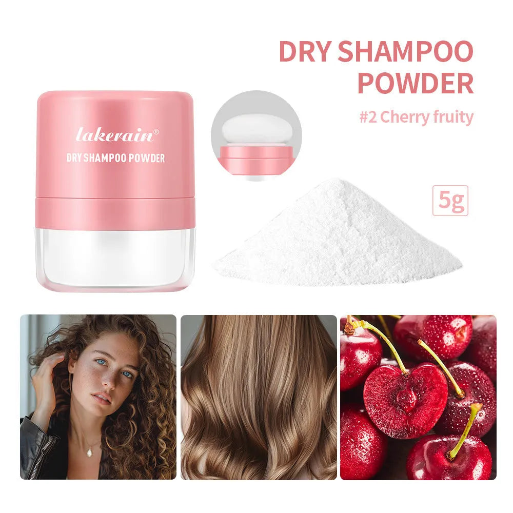 Disposable dry shampoo powder with sponge headband and mirror in 5g size