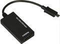 Black DisplayPort to HDMI adapter cable with 12cm length for connecting computers to TVs and projectors