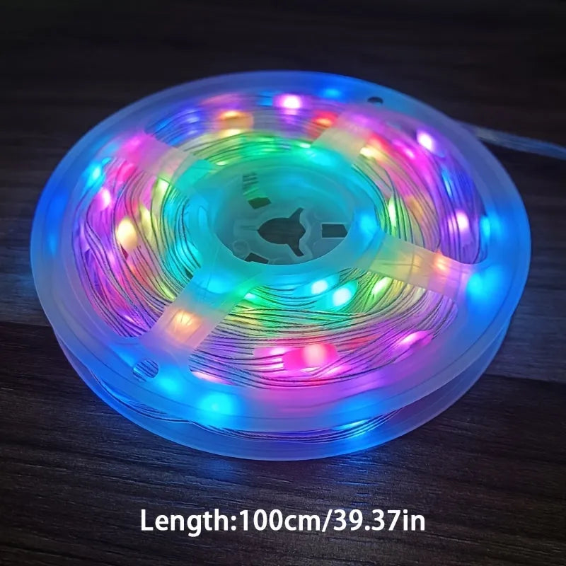 10-metre LED decorative fairy lights with 100 multi-colour bulbs for festivals and parties
