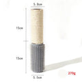 30cm tall sisal scratching post for cats with natural jute fibre covering and 5.8cm square base
