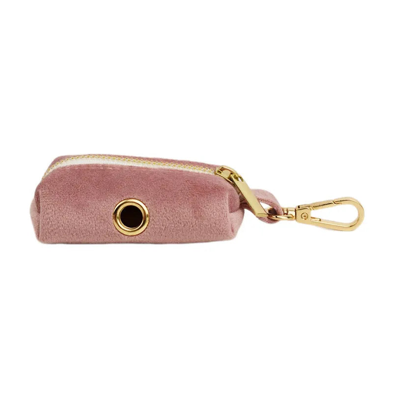 Light purple cloth dog collar set with various pet accessories including leash and vest components