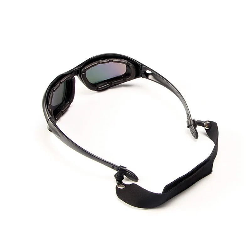 Polarised tactical sunglasses with PC frame for outdoor cycling use in sports style full rim design