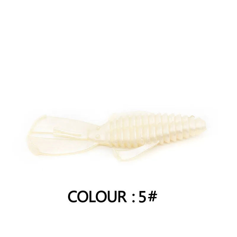 PVC fishing soft bait lure in 8cm and 12cm sizes with multiple colour options for anglers