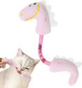 Four-piece cat toy bundle showing plush mouse, fish, bunny, rope toys, springs and kicker toys in assorted colours