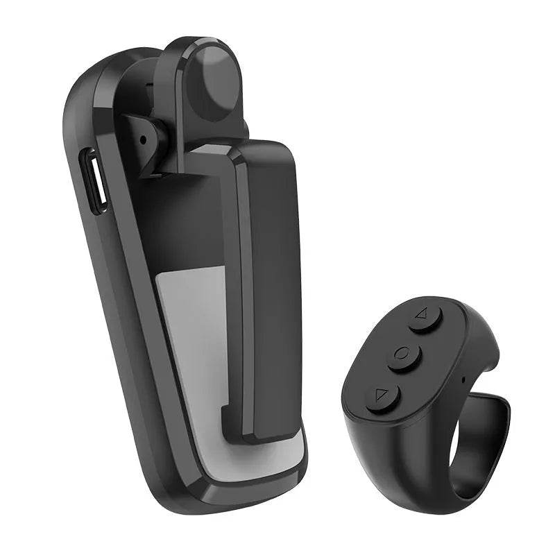 Smart wireless page turner remote and clicker in black, white, or pink colours.
