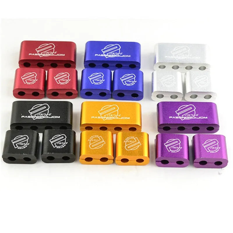 Three-piece zinc alloy car modification fastening clamp in multiple colours