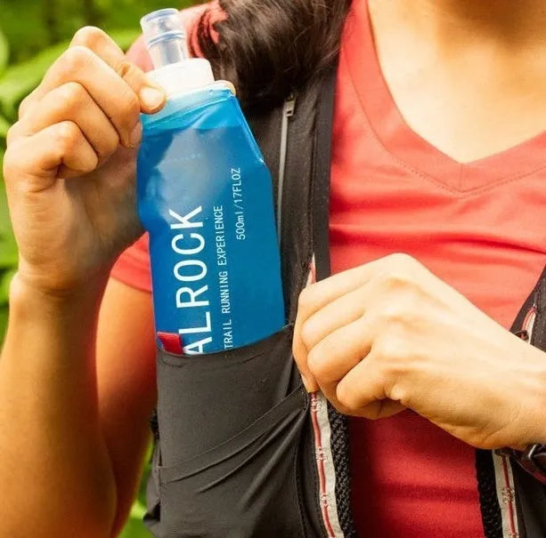 Plastic portable drinking straw with suction tube for outdoor hydration