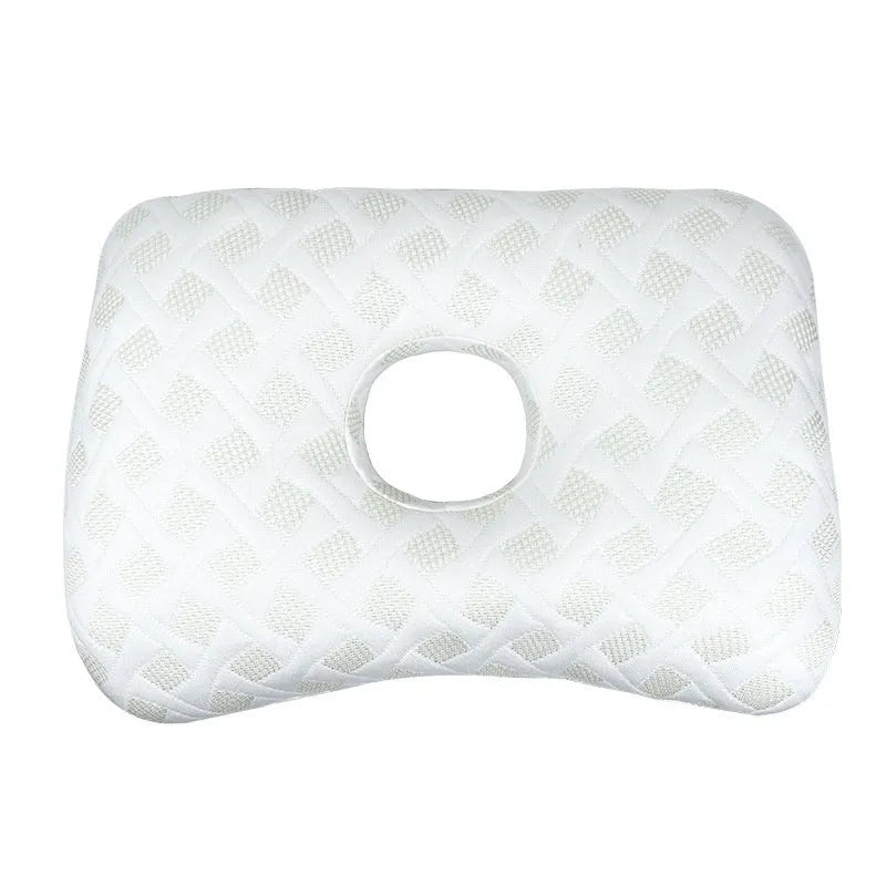 Single-hole ear pillow for salon use with detachable cover, shown in Boer Gray colour.