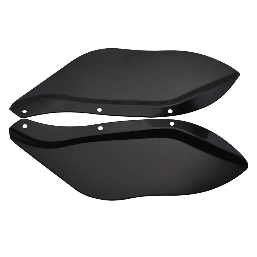 Black transparent ABS plastic side wing head covers for Harley Davidson Touring motorcycle windshield