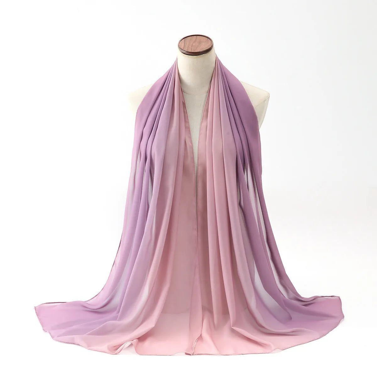 Women's bubble towel texture summer scarf in polyester chiffon showing colour options and 175cm length