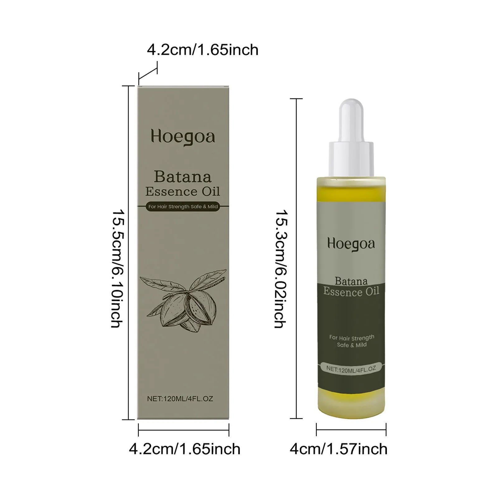Platthana Secret Hair Essential Oil bottle, 120ml capacity, for scalp massage.