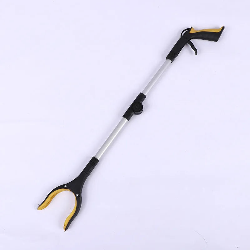 Foldable aluminium alloy garbage clamp extended to 80cm with magnetic sucker and coloured handle