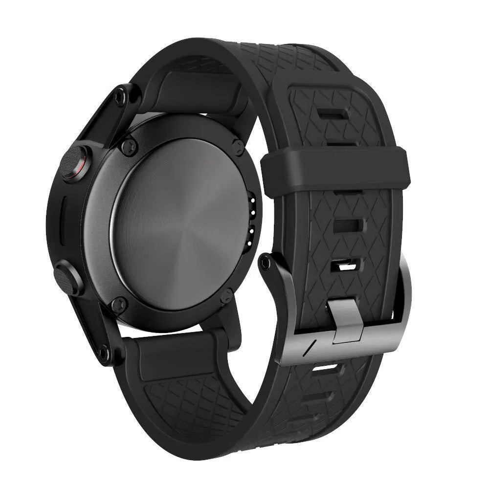 Jiaming 26mm silicone watch strap with stainless steel watch-button in multiple colour options